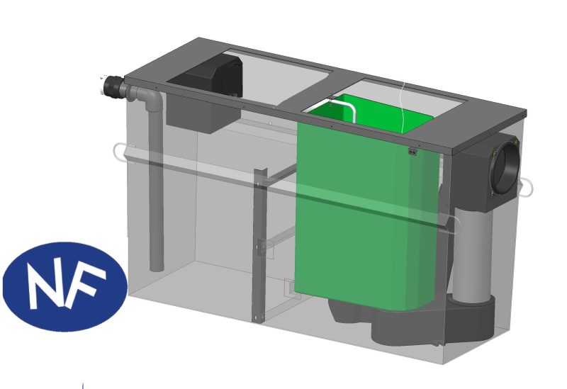 [4731] Hydrocarbon separator NF steel 5mg/L, 1.5 to 6 L/s, V100 silt storage, top: unenclosed - Main image