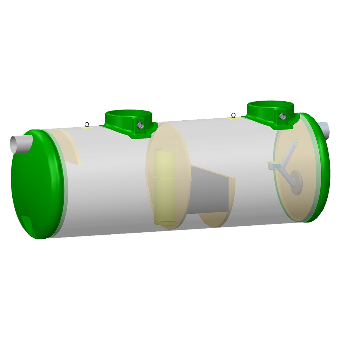 [6668] CE polyester hydrocarbon separator, flow rate over 50 L/s, made to measure - Main image