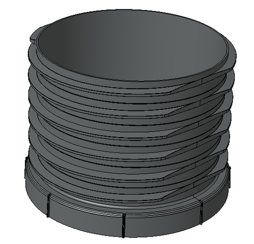 SCREW-ON CUTABLE EXTENSION SHAFT Ht 300 MM - (CTR)