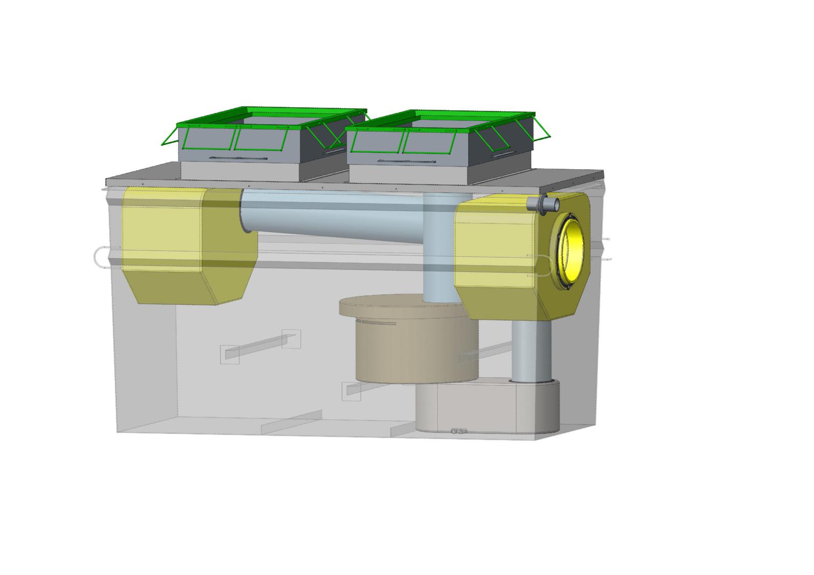 [4799] CE steel hydrocarbon separators 5 mg/L, 3 to 50L/s, with bypass, V100 sludge trap - Image 2