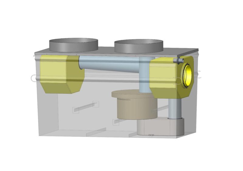 [4799] CE steel hydrocarbon separators 5 mg/L, 3 to 50L/s, with bypass, V100 sludge trap - Main image