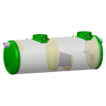 [6668] CE polyester hydrocarbon separator, flow rate over 50 L/s, made to measure - Main image