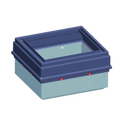 ADJUSTABLE Rectangular RISE FOR INSTALLATION 672/580 Ht 300/450